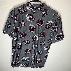 Express, Large, Short Sleeve Button Down Shirt